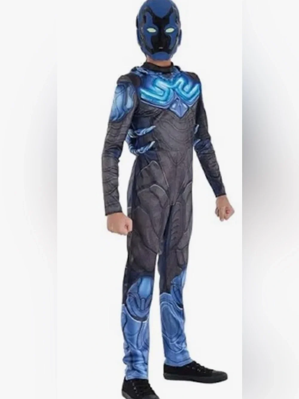 NWT Blue Beetle Kids Blue Superhero Costumeb size medium